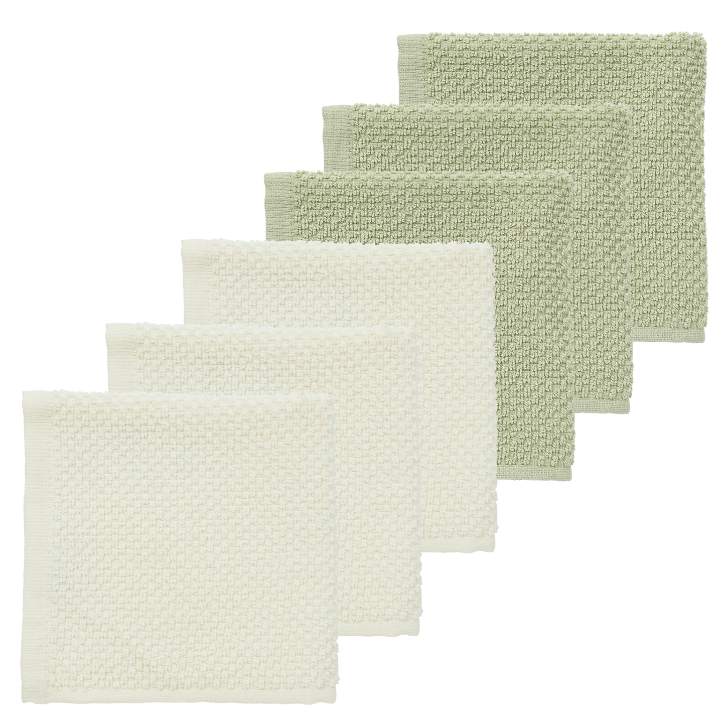 Facecloths terry Popcorn - 6 pack