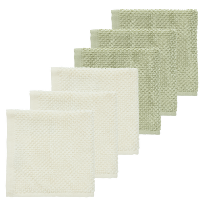 Facecloths terry Popcorn - 6 pack