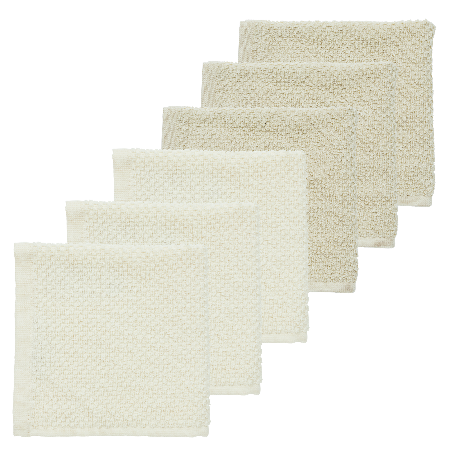 Facecloths terry Popcorn - 6 pack