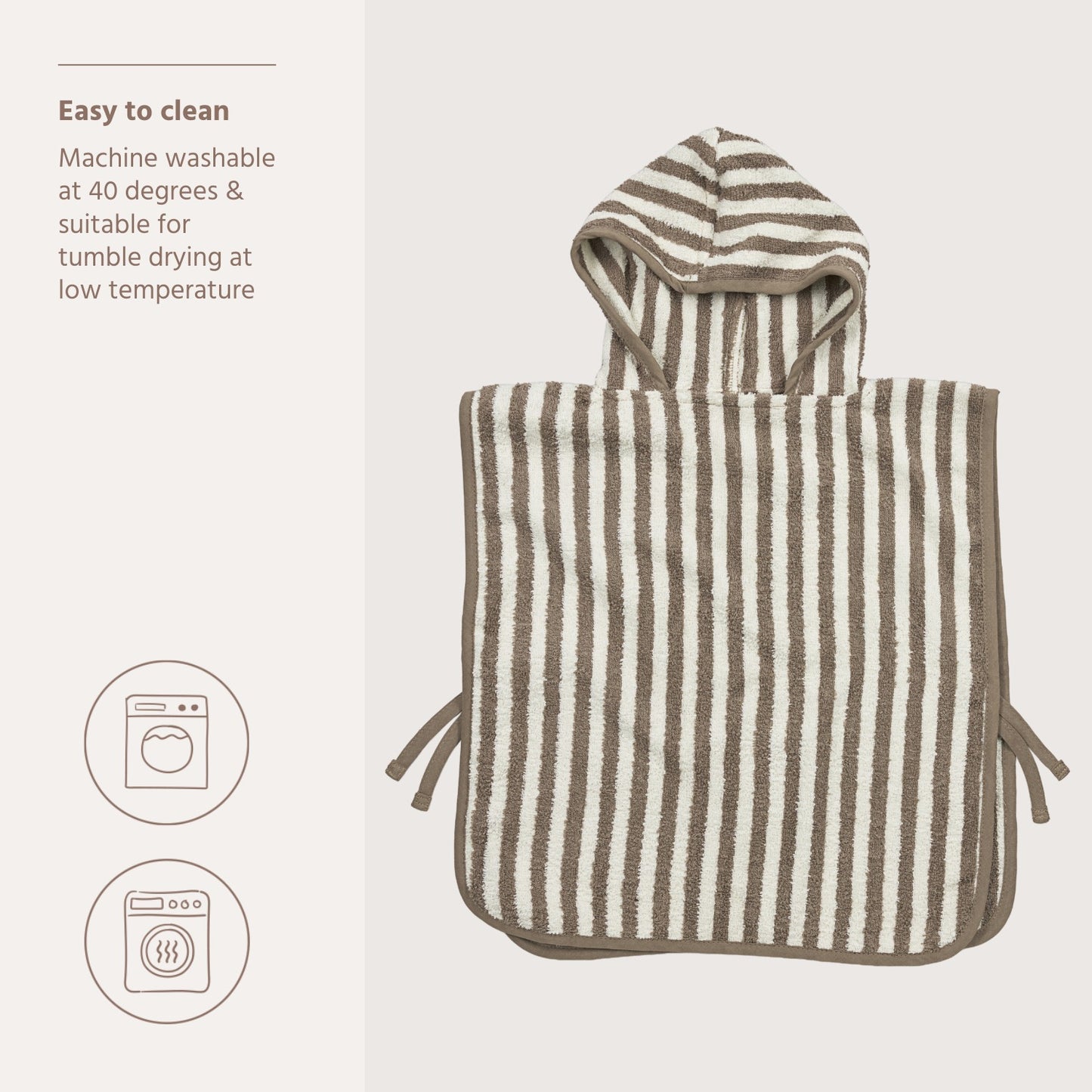 Bathponcho Terry Jacquard