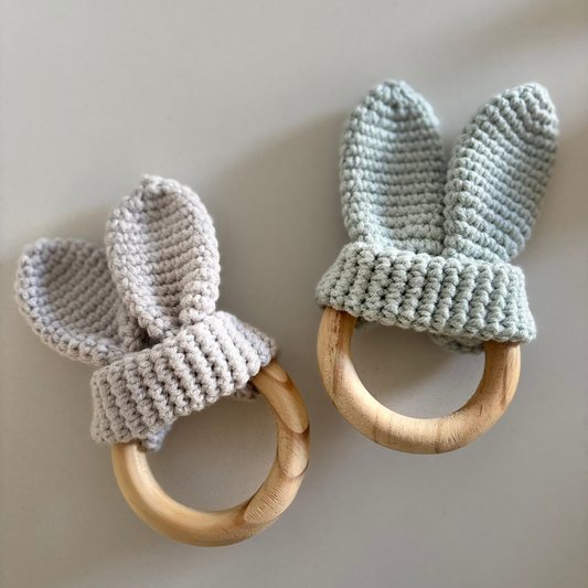 Crochet Bunny Ear Teethers